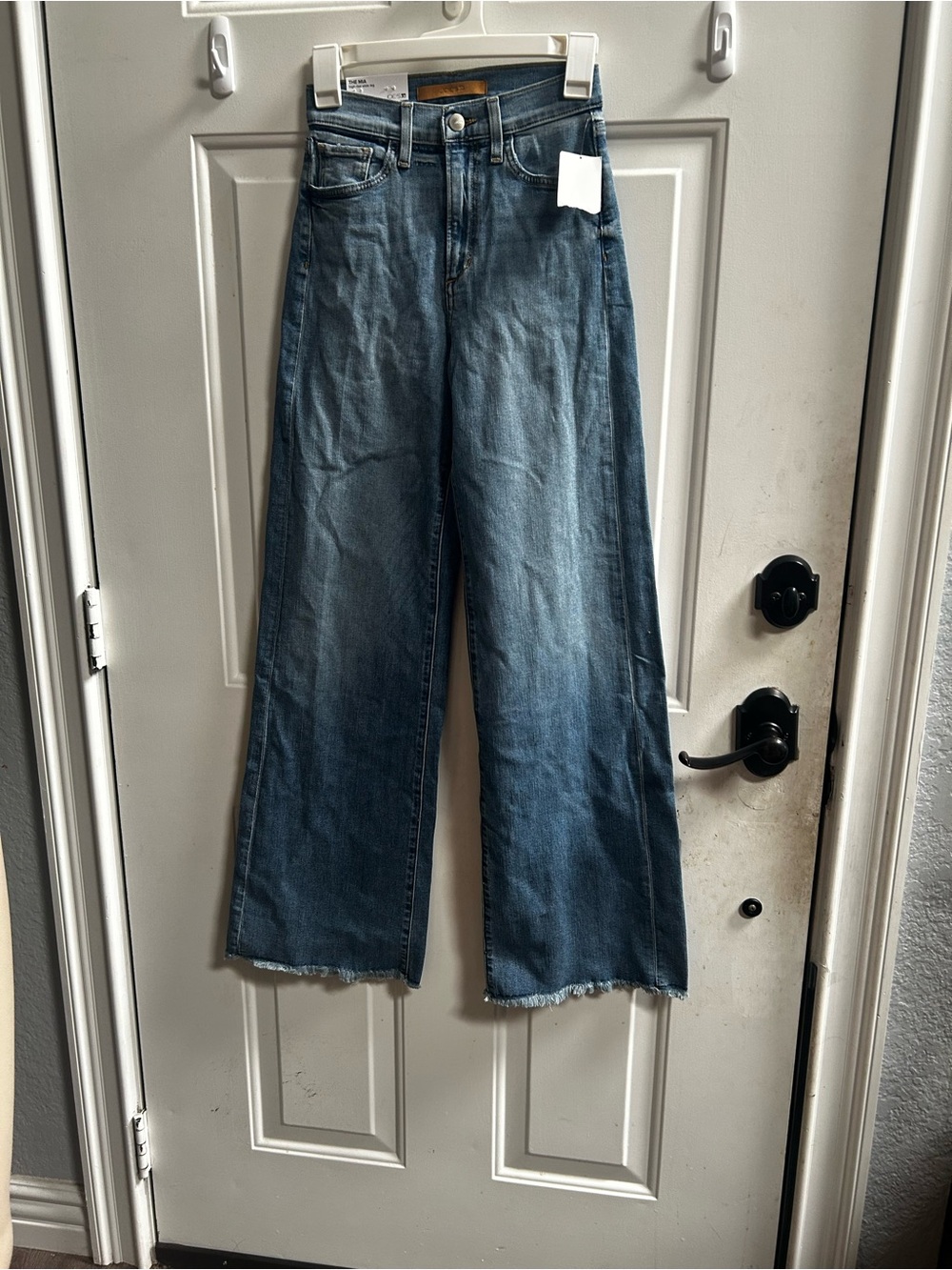Joe’s The Mia High-Waist Wide-Leg Women's Jeans in Mediumq Blue Sz 24